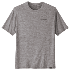 Koszulka z krótkim rękawem Patagonia Cap Cool Daily Graphic Shirt - Waters Boardshort Logo Abalone Blue: Feather Grey