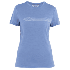 Koszulka z krótkim rękawem Icebreaker Merino 150 Tech Lite SS Tee Camping Lines Women BAJA