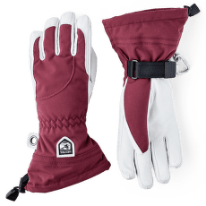 Rękawice Hestra Heli Ski Women Bordeaux/Offwhite