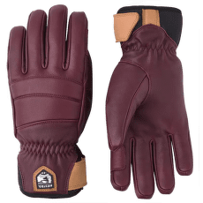 Rękawice Hestra Fall Line - 5 finger Women Bordeaux