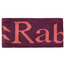 Opaska na głowę Rab Rab Knitted Logo Headband Mulberry/Hibiscus