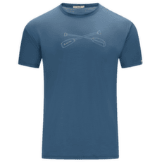 Koszulka z krótkim rękawem Aclima LightWool 140 Tee Oars Men Blue Fusion