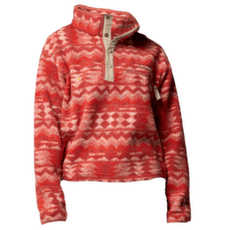 Bluza Columbia Helvetia™ II Printed Cropped Half Snap Women Poppy Red, Retrotree 610