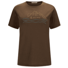 Koszulka z krótkim rękawem Aclima LightWool 140 Classic Tee Sunset Women Dark Earth