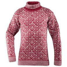 Sweter Devold Svalbard Sweater High Neck Men 207A HINDBERRY/OFFWHITE