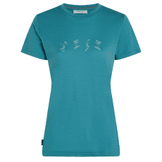 Koszulka z krótkim rękawem Icebreaker Merino 150 Tech Lite SS Tee Snow Day Women TOPAZ