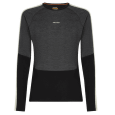 Koszulka z długim rękawem Icebreaker Merino 200 Oasis+ LS Crewe Men BLACK/JET HTHR/UNDYED/CB