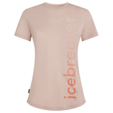 Koszulka z krótkim rękawem Icebreaker Merino Blend 125 Cool-Lite Sphere SS Tee IB Vertical Women PINK QUARTZ