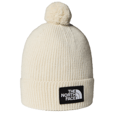 Czapki The North Face TNF LOGO BOX POM BEANIE WHITE DUNE
