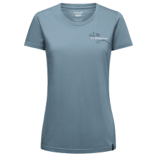 Koszulka z krótkim rękawem La Sportiva CLIMB FLOWER T-SHIRT Women Limestone/Night Sky