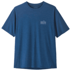 Koszulka z krótkim rękawem Patagonia Cap Cool Daily Shirt - Spoke Stencil Men Clement Blue - Light Clement Blue X-Dye
