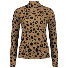 Koszulka z długim rękawem Mons Royale Cascade Merino Base Layer Mock Neck Long Sleeve Women Aoraki Lily Toffee