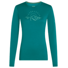 Koszulka z długim rękawem Icebreaker Merino 200 Oasis LS Crewe Sunrise Summit Women TIDAL TEAL