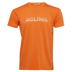 Koszulka z krótkim rękawem Aclima LightWool Tee Logo Men Orange Tiger