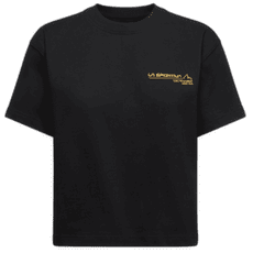 Koszulka z krótkim rękawem La Sportiva SINCE 1928 CROP T-SHIRT Women Black/Yellow