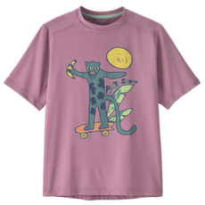 Koszulka z krótkim rękawem Patagonia Capilene® Silkweight T-Shirt Kid Jaguar Boogie: Light Violet