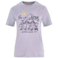 Koszulka z krótkim rękawem Fjällräven HOJA LUGNT WOOL T-SHIRT WOMEN Lavender Mist