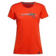 Koszulka z krótkim rękawem La Sportiva STRIPE CUBE T-SHIRT Women Cherry Tomato