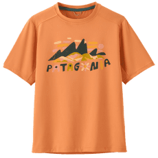 Koszulka z krótkim rękawem Patagonia Capilene® Silkweight T-Shirt Kid Fitz Roy Superbloom: Heirloom Peach