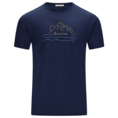 Koszulka z krótkim rękawem Aclima LightWool 140 Classic Tee Sunset Men Navy Blazer