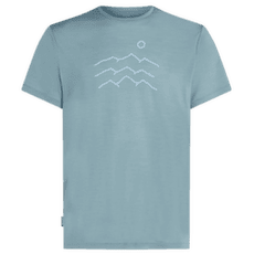 Koszulka z krótkim rękawem Icebreaker Merino Blend 125 Cool-Lite Sphere SS Tee Across the Peaks Men FLINT BLUE