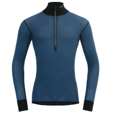 Koszulka z długim rękawem Devold Wool Mesh 190 Zip Neck Men 422B FLOOD/CAVIAR