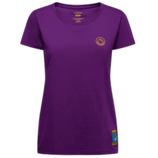 Koszulka z krótkim rękawem La Sportiva CLIMBING ON THE MOON T-Shirt Women Viola/Giallo
