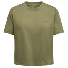 Koszulka z krótkim rękawem La Sportiva TRILOGY CROP T-SHIRT Women Cypress/Chalk