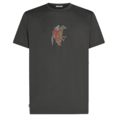 Koszulka z krótkim rękawem Icebreaker Merino 150 Tech Lite SS Tee Bear Catch Men OBSIDIAN