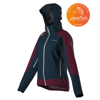 Bunda La Sportiva ALPINE GUIDE GTX® JACKET Women Storm Blue/Red Plum