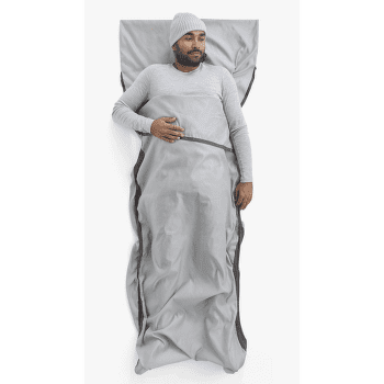 Wkładka do śpiwora Sea to Summit Silk Blend Sleeping Bag Liner - Rectangular w/ Pillow Sleeve Moonstruck Grey
