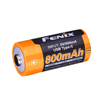 Baterie Fenix RCR123A 800 mAh USB-C Li-ion