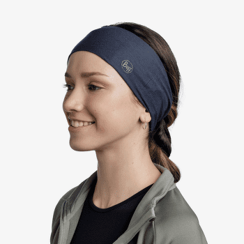 Opaska na głowę Buff CoolNet UV+® Headband Solid Black SOLID NIGHT BLUE