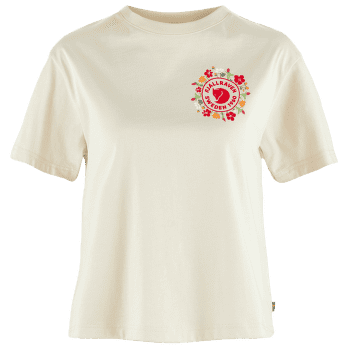 Koszulka z krótkim rękawem Fjällräven Fjällblomster Logo T-Shirt Women Chalk White
