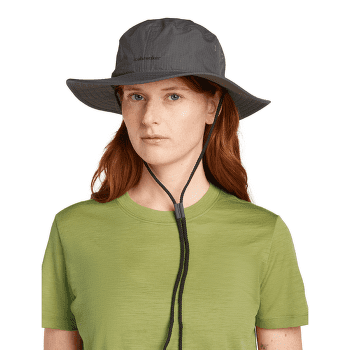 Kapelusz Icebreaker Unisex Shell+™ Cotton Windbreaker Wide-Brim Hat OBSIDIAN