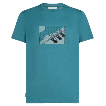 Koszulka z krótkim rękawem Icebreaker Merino 150 Tech Lite SS Tee In The Wild Men TOPAZ