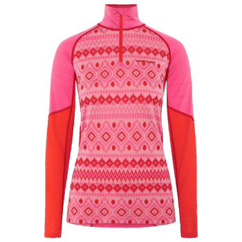 Koszulka z długim rękawem Kari Traa Malia HZ SPINK/BRIGHT PINK