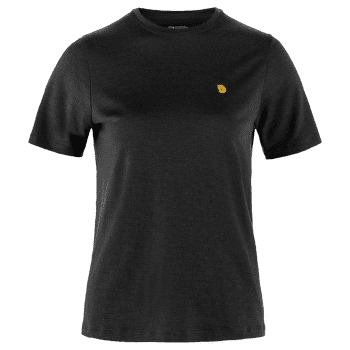 Koszulka z krótkim rękawem Fjällräven Bergtagen Merino 190 SS Women Black