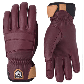 Rękawice Hestra Fall Line - 5 finger Women Bordeaux