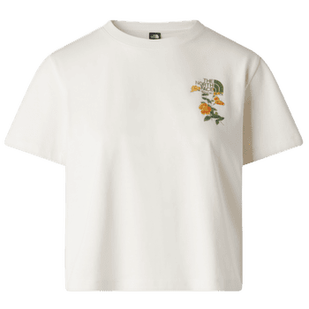 Koszulka z krótkim rękawem The North Face Flora Embro Regular Short Sleeve Tee-Graphic Women WHITE DUNE