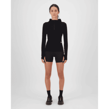 Koszulka z długim rękawem Mons Royale Bella Merino Long Sleeve Hood Women Black