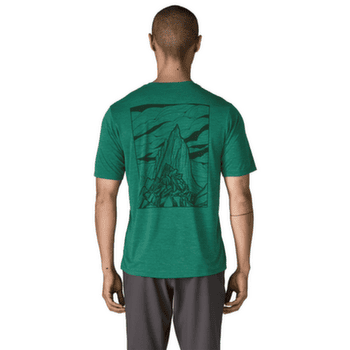 Koszulka z krótkim rękawem Patagonia Cap Cool Daily Shirt - Cloud Crag Men Limestone Yellow - Light Limestone Yellow X-Dye