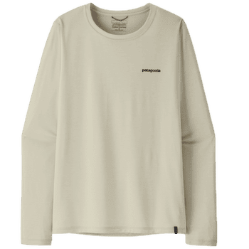 Koszulka z długim rękawem Patagonia Long-Sleeved Cap Cool Daily Shirt  - Boardshort Logo Women Dyno White