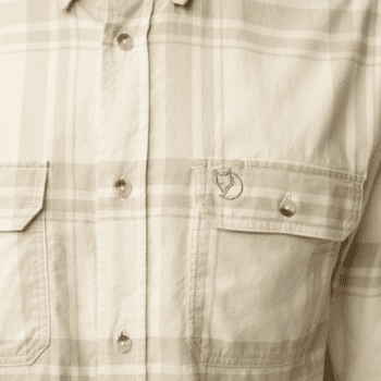 Koszula z długim rękawem Fjällräven ÖVIK LITE FLANNEL SHIRT MEN Dark Navy-Chalk White