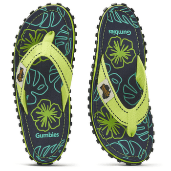 Klapki Gumbies Gumbies Lime Hibiscus Lime Hibiscus
