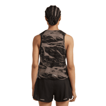 Koszulka z krótkim rękawem Icebreaker Merino Blend 125 Cool-Lite Speed Tank Motion AOP Women PORCINI/BLACK/AOP