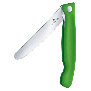 Nóż Victorinox Swiss Classic Foldable Paring knife, wavy Green
