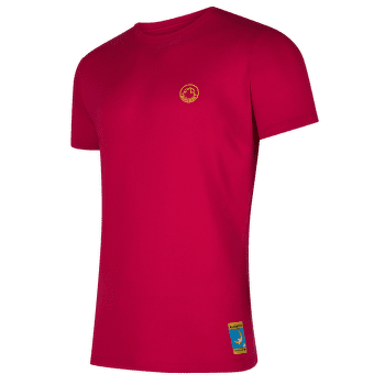 Koszulka z krótkim rękawem La Sportiva Climbing on the Moon T-Shirt Men Fucsia/Giallo