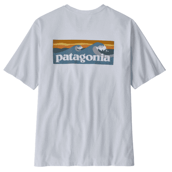 Koszulka z krótkim rękawem Patagonia Boardshort Logo Pocket Responsibili Tee Men White