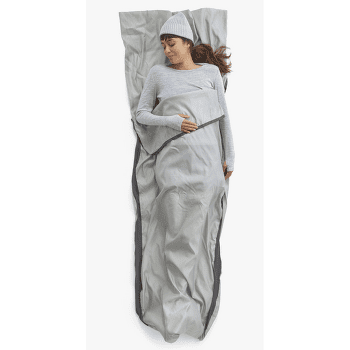 Wkładka do śpiwora Sea to Summit Silk Blend Sleeping Bag Liner - Rectangular w/ Pillow Sleeve Moonstruck Grey